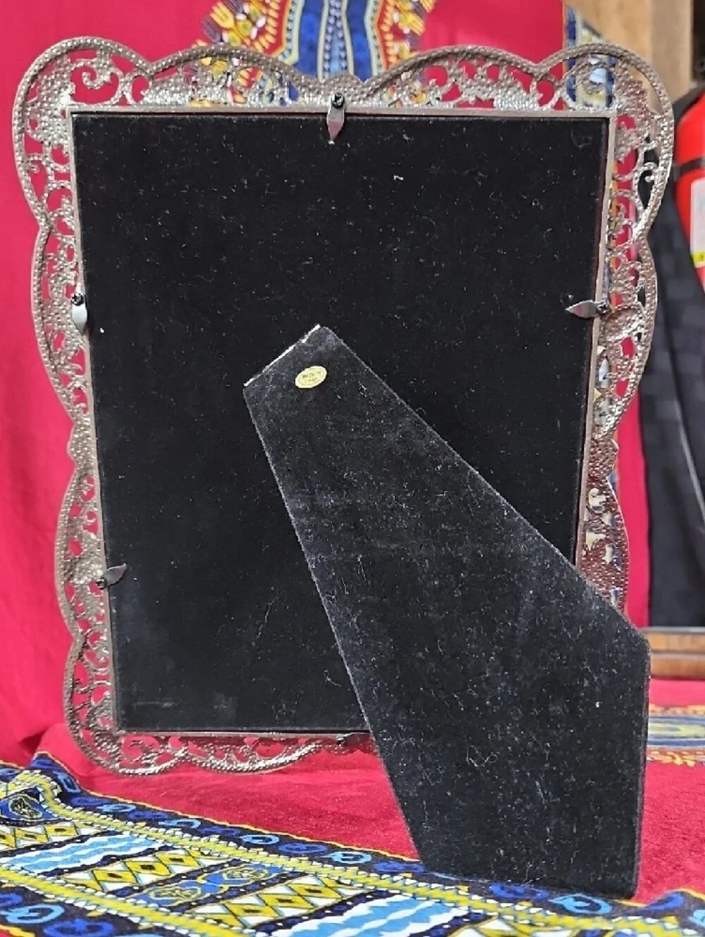 Beautiful Ornate Silver Decorative Baroque Style Rose & Filigree Picture Frame
